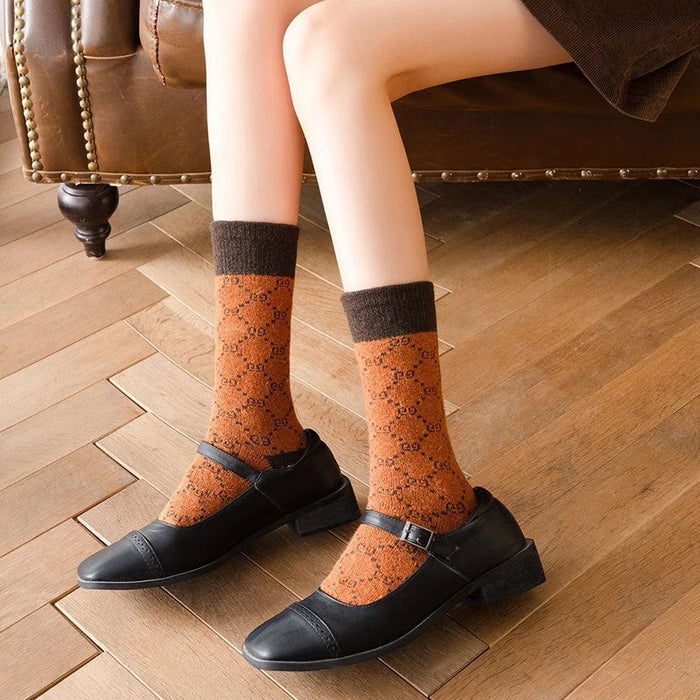 Wholesale Wool socks women's thickened mid-calf women's socks socks rabbit wool socks long Socks JoyasDeChina Wholesale Jewelry JoyasDeChina Joyas De China