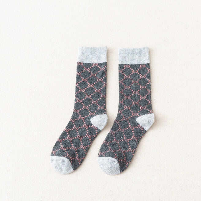 Wholesale Wool socks women's thickened mid-calf women's socks socks rabbit wool socks long Socks JoyasDeChina Dark gray Free size Wholesale Jewelry JoyasDeChina Joyas De China