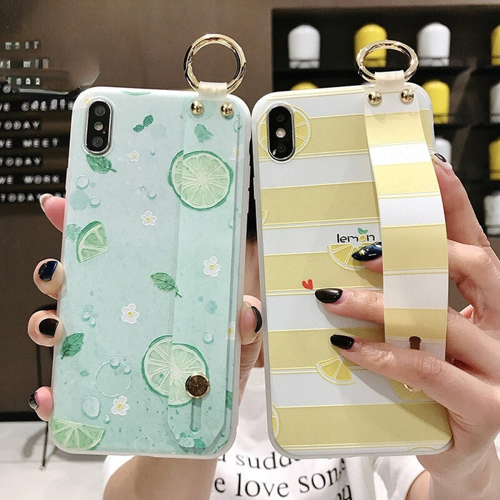 Wholesale Wristband Holder Shockproof Silicone Phone Case for iPhone JDC-PC-Yinuo002 phone case 一诺 Wholesale Jewelry JoyasDeChina Joyas De China