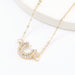 Wholesale yellow alloy diamond necklace JDC-NE-JL210 Necklaces 氿乐 C gold Wholesale Jewelry JoyasDeChina Joyas De China