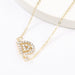 Wholesale yellow alloy diamond necklace JDC-NE-JL210 Necklaces 氿乐 D Gold Wholesale Jewelry JoyasDeChina Joyas De China