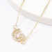 Wholesale yellow alloy diamond necklace JDC-NE-JL210 Necklaces 氿乐 G gold Wholesale Jewelry JoyasDeChina Joyas De China