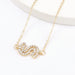 Wholesale yellow alloy diamond necklace JDC-NE-JL210 Necklaces 氿乐 S gold Wholesale Jewelry JoyasDeChina Joyas De China