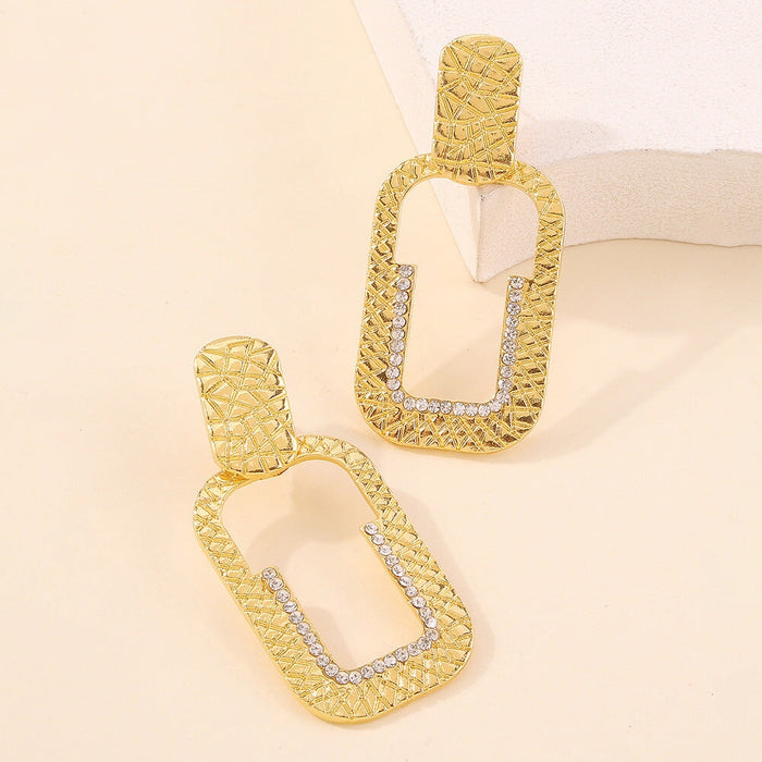 Wholesale Yellow Alloy Earrings JDC-ES-Qiand005 Earrings 纤迪 Wholesale Jewelry JoyasDeChina Joyas De China