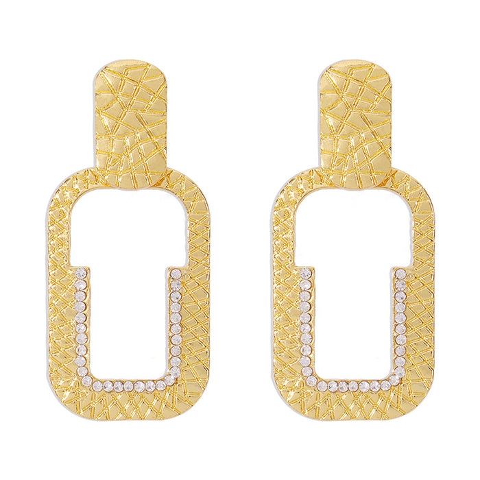 Wholesale Yellow Alloy Earrings JDC-ES-Qiand005 Earrings 纤迪 Wholesale Jewelry JoyasDeChina Joyas De China