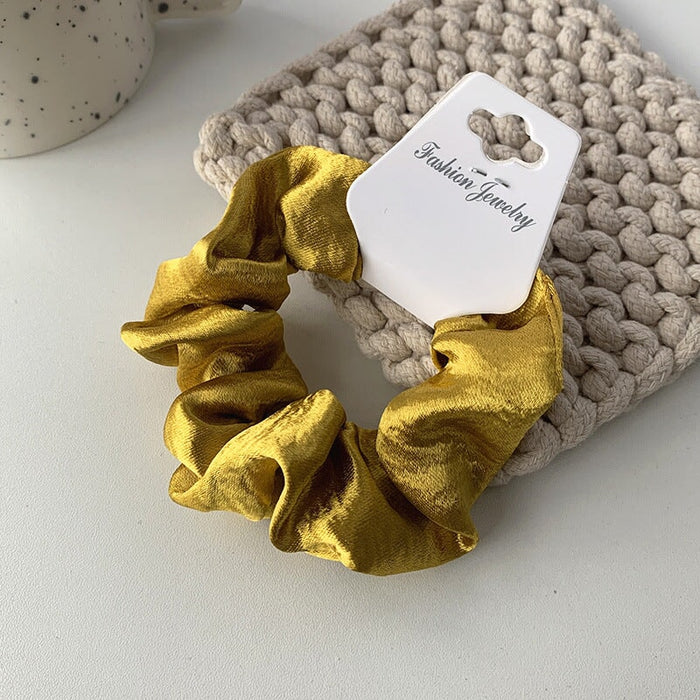 Wholesale yellow cloth hair circle JDC-HS-h405 Hair Scrunchies 妙德 4 Wholesale Jewelry JoyasDeChina Joyas De China