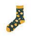 Wholesale Yellow Combed Cotton Socks JDC-SK-Qihen007 Sock 圻恒 lemon one size Wholesale Jewelry JoyasDeChina Joyas De China