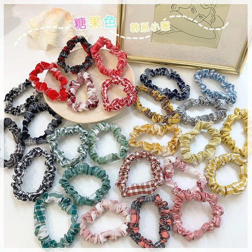 Wholesale yellow cotton and linen hair bands JDC-HS-h404 Hair Scrunchies 妙德 Wholesale Jewelry JoyasDeChina Joyas De China