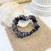 Wholesale yellow cotton and linen hair bands JDC-HS-h404 Hair Scrunchies 妙德 Black #2 Wholesale Jewelry JoyasDeChina Joyas De China