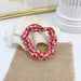 Wholesale yellow cotton and linen hair bands JDC-HS-h404 Hair Scrunchies 妙德 Red series #3 Wholesale Jewelry JoyasDeChina Joyas De China