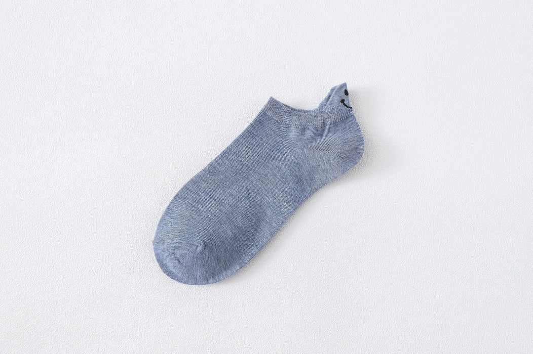 Wholesale yellow cotton socks JDC-SK-Qihen003 Sock 圻恒 Blue one size Wholesale Jewelry JoyasDeChina Joyas De China