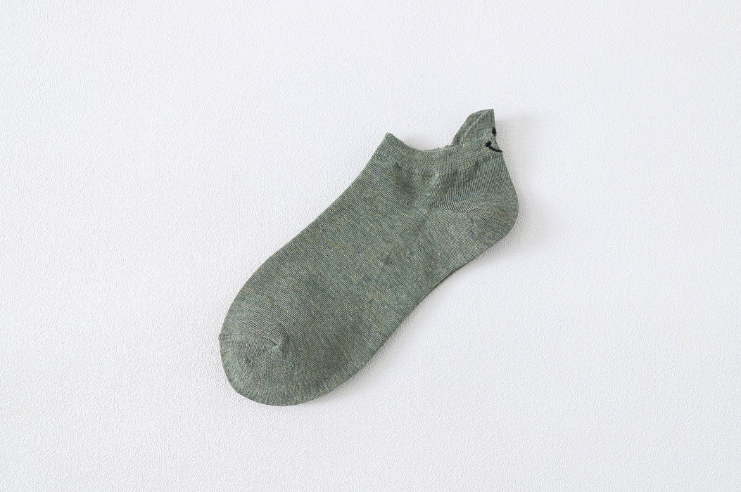 Wholesale yellow cotton socks JDC-SK-Qihen003 Sock 圻恒 Green one size Wholesale Jewelry JoyasDeChina Joyas De China