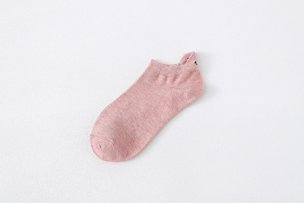 Wholesale yellow cotton socks JDC-SK-Qihen003 Sock 圻恒 Pink one size Wholesale Jewelry JoyasDeChina Joyas De China