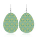 Wholesale yellow PU leather Earrings JDC-ES-ZL014 Earrings 钻拉 Egg 1 Wholesale Jewelry JoyasDeChina Joyas De China