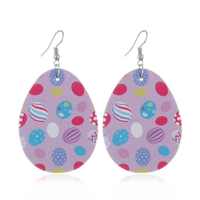 Wholesale yellow PU leather Earrings JDC-ES-ZL014 Earrings 钻拉 Egg 5 Wholesale Jewelry JoyasDeChina Joyas De China