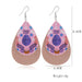 Wholesale yellow pu leather earrings JDC-ES-ZL016 Earrings 钻拉 Wholesale Jewelry JoyasDeChina Joyas De China