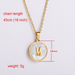 Wholesale yellow stainless steel gold-plated letter necklace JDC-NE-Aimi013 Necklaces 爱米萝 Wholesale Jewelry JoyasDeChina Joyas De China