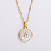 Wholesale yellow stainless steel gold-plated letter necklace JDC-NE-Aimi013 Necklaces 爱米萝 Wholesale Jewelry JoyasDeChina Joyas De China