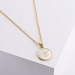 Wholesale yellow stainless steel gold-plated letter necklace JDC-NE-Aimi013 Necklaces 爱米萝 Wholesale Jewelry JoyasDeChina Joyas De China