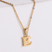 Wholesale Yellow Stainless Steel Gold Plated Letter Necklace JDC-NE-Aimi017 Necklaces 爱米萝 Wholesale Jewelry JoyasDeChina Joyas De China