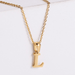 Wholesale Yellow Stainless Steel Gold Plated Letter Necklace JDC-NE-Aimi017 Necklaces 爱米萝 Wholesale Jewelry JoyasDeChina Joyas De China