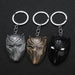 Wholesale Zinc Alloy Mask Keychain (F) MOQ≥2 JDC-KC-XinS006 Keychains 新尚 Wholesale Jewelry JoyasDeChina Joyas De China