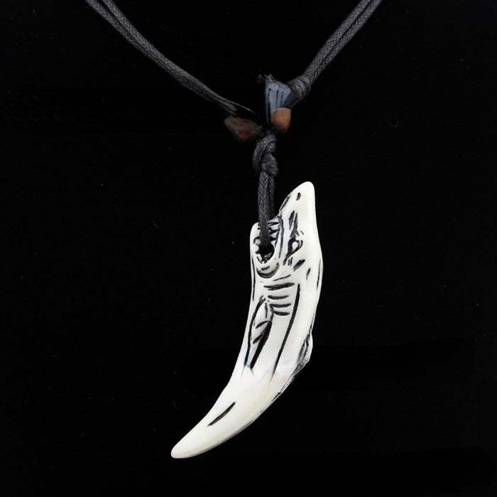 Wholesale Shark Tooth Necklace Pendant MOQ≥3 JDC-NE-Shangd013