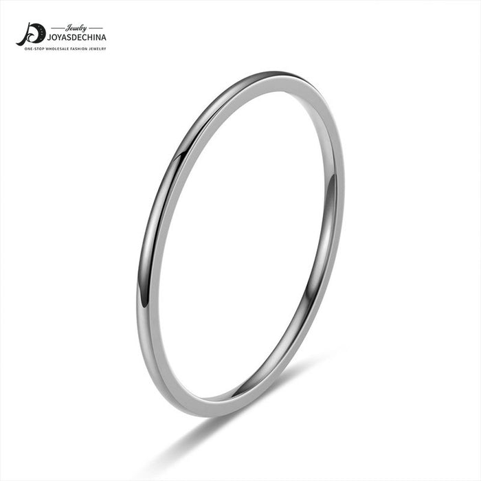 Wholesale Stainless Steel 1MM Plain Circle Ring JDC-RS-Chubing003