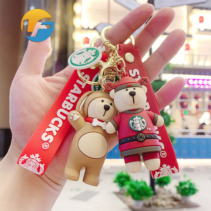 Wholesale Trend Cartoon Epoxy Keychain Cute Doll JDC-KC-LFang001