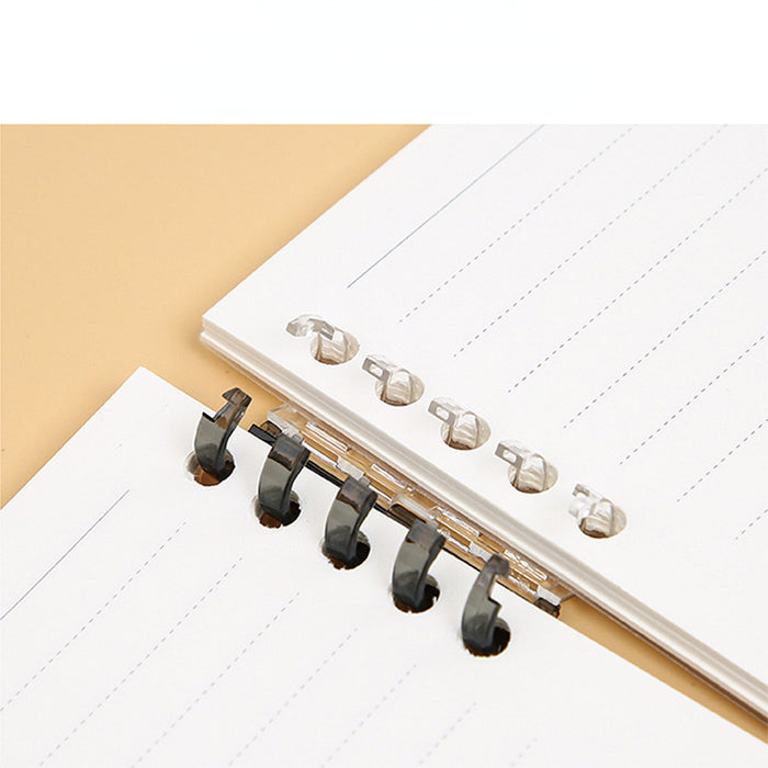 Wholesale PP Transparent Cover Removable Loose Leaf Notebook JDC-NK-PTG001