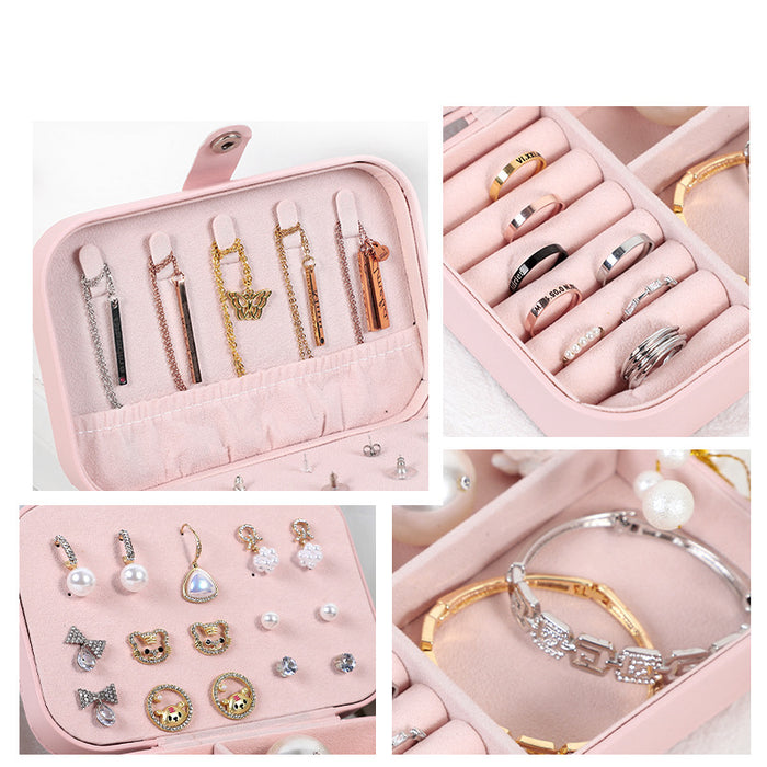 Wholesale Storage Double Layer Jewelry Box Portable Jewelry Storage Box JDC-SB-ChenD001