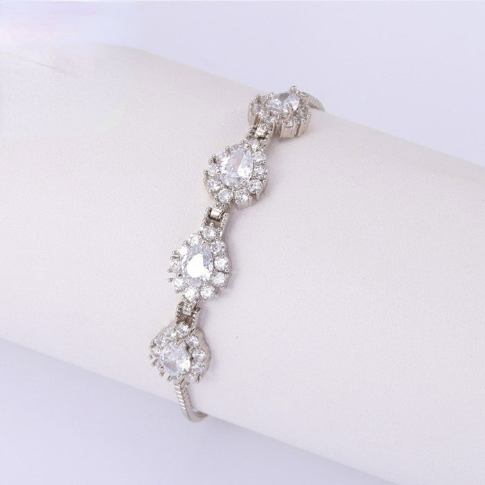 Wholesale Full Diamond Zircon Alloy Bracelet JDC-BT-KenJ005