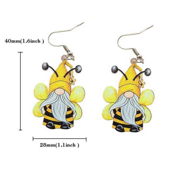 Jewelry WholesaleWholesale Easter Christmas Goblin Daisy Dwarf Earrings JDC-ES-XUEP005 Earrings 雪帕 %variant_option1% %variant_option2% %variant_option3%  Factory Price JoyasDeChina Joyas De China