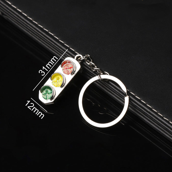 Wholesale Keychain Zinc Alloy Traffic Signal Light Pendant MOQ≥2 JDC-KC-AShang001