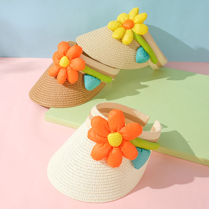 Wholesale children sun hat baby hat summer beach sun sun hat MOQ≥2 JDC-FH-MiYang002