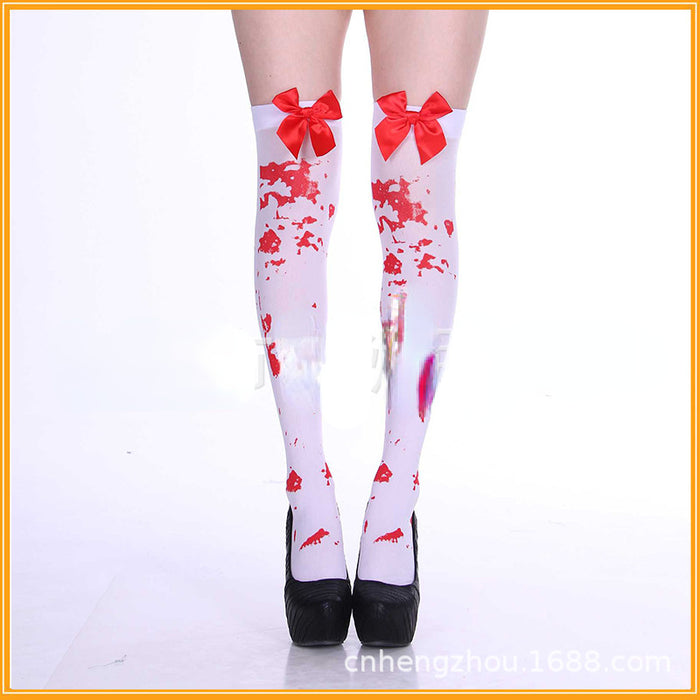 Wholesale Socks Cloth Halloween Blood Socks Zombie Socks MOQ≥2 JDC-SK-hengz001