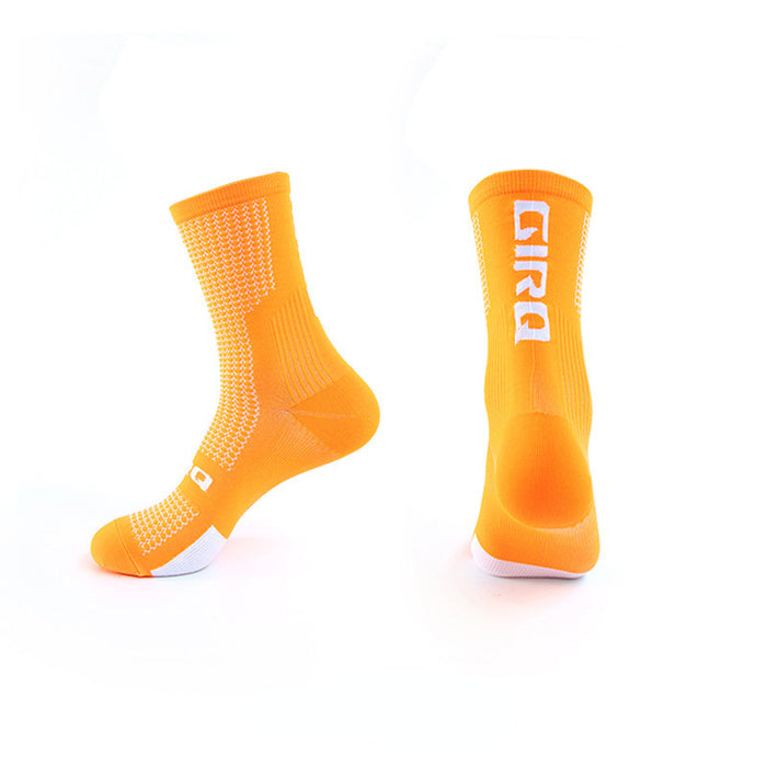 Wholesale mountain bike mid tube riding socks quick dry wear MOQ≥2 JDC-SK-HuaL002