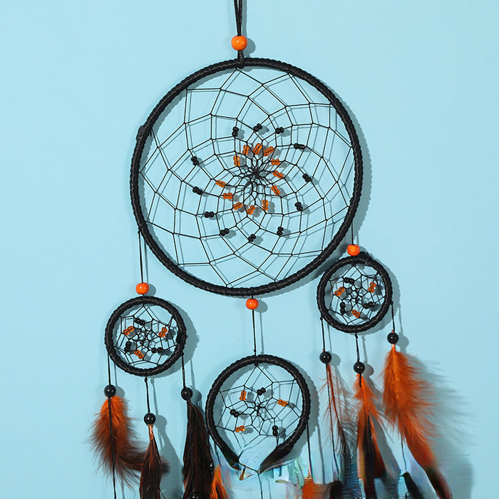 Wholesale Feather Wind Chimes Cross-border Hot Sale Dreamcatcher MOQ≥2 JDC-DC-YXuan008