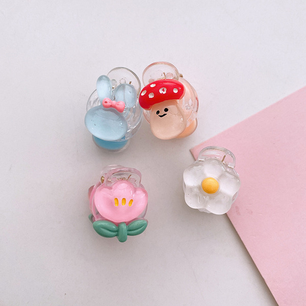 Wholesale Hair Clips Cute transparent cartoon summer small hairpin JDC-HC-MiYu015