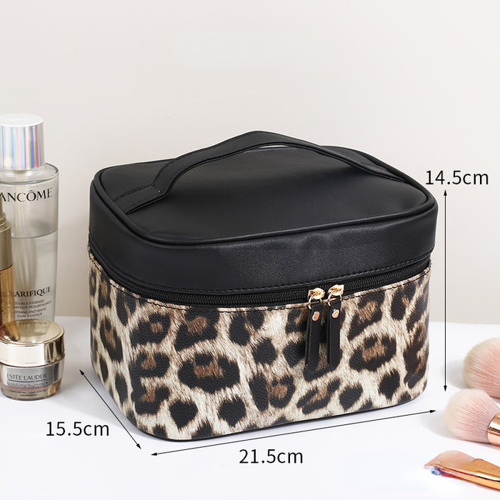 Wholesale storage bag pu large capacity portable cosmetic bag MOQ≥3 JDC-SB-Xiha002