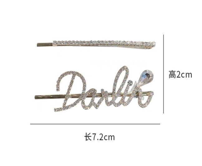 Wholesale Hair Clips Rhinestone Metal JDC-HC-KeZi013