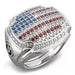 Jewelry WholesaleWholesale American Flag Independence Day Diamond Metal Ring JDC-RS-RongY001 Rings 荣钰 %variant_option1% %variant_option2% %variant_option3%  Factory Price JoyasDeChina Joyas De China