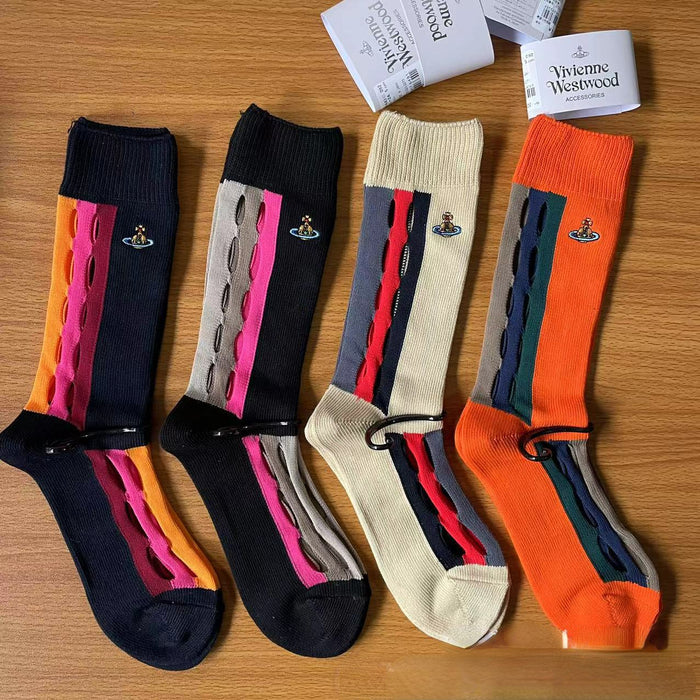 Wholesale Cotton Mid Tall Socks (F) MOQ≥2 JDC-SK-GFeng003