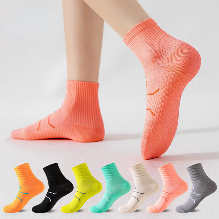 Wholesale spring and summer marathon professional running fitness four seasons pressure sports socks JDC-SK-ManP002