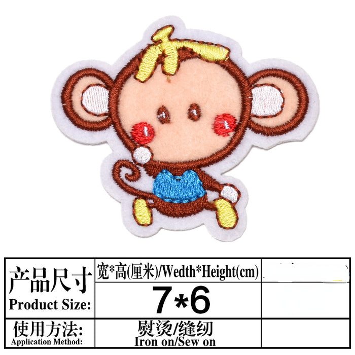 Wholesale Embroidered Cloth Stickers Cartoon (M) JDC-EBY-Lide003