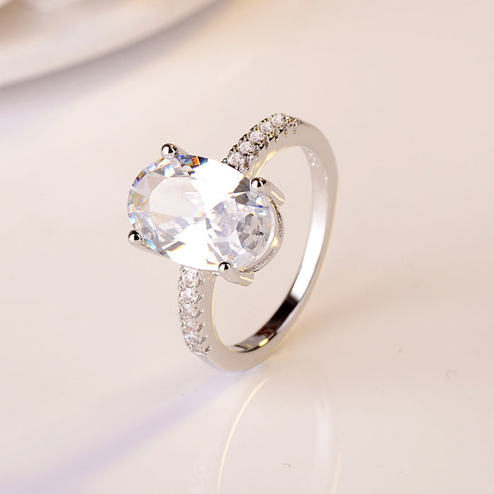 Wholesale, engagement, marriage goose egg diamond ring JDC-RS-ZhenR021