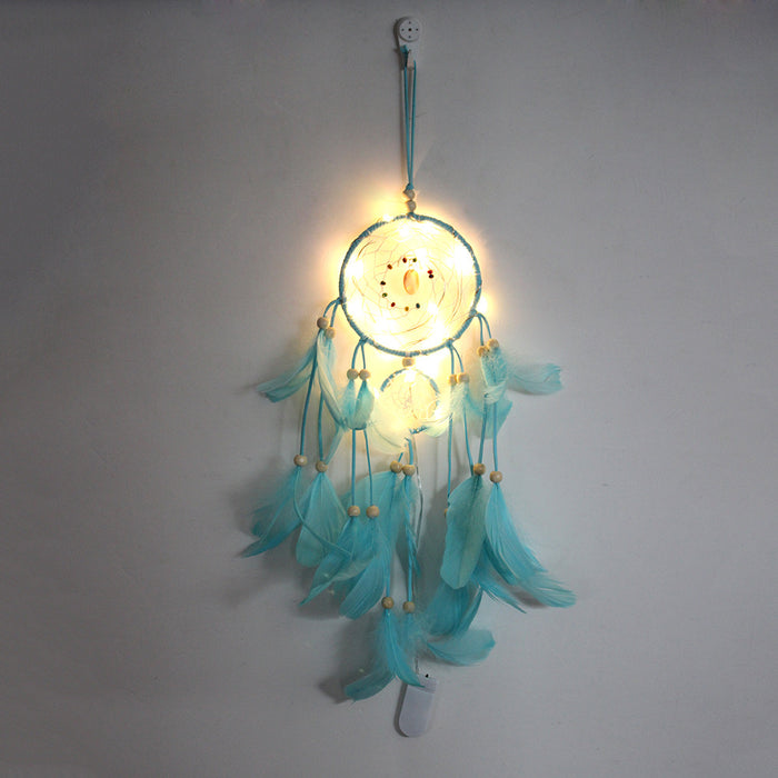 Wholesale Indian Mascot Hand Woven Dreamcatcher MOQ≥2 JDC-DC-BGN001