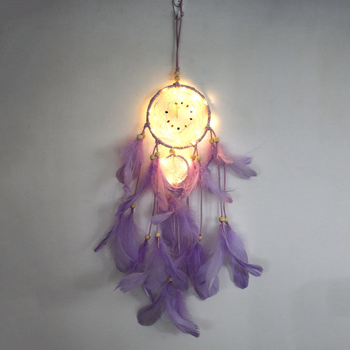 Wholesale Indian Mascot Hand Woven Dreamcatcher MOQ≥2 JDC-DC-BGN001