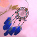 Jewelry WholesaleWholesale Blue Indian Peacock Feather Iron Hoop Dreamcatcher JDC-DC-ZZe001 Dreamcatcher 振泽 %variant_option1% %variant_option2% %variant_option3%  Factory Price JoyasDeChina Joyas De China