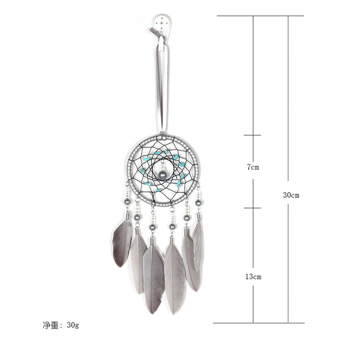 Jewelry WholesaleWholesale Feather Cotton Wire Iron Hoop Dreamcatcher JDC-DC-BGN005 Dreamcatcher 布谷鸟 %variant_option1% %variant_option2% %variant_option3%  Factory Price JoyasDeChina Joyas De China